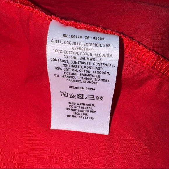 Anthropologie Red Puff Sleeve babydoll peplum Blouse valentines cottagecore - Picture 5 of 7